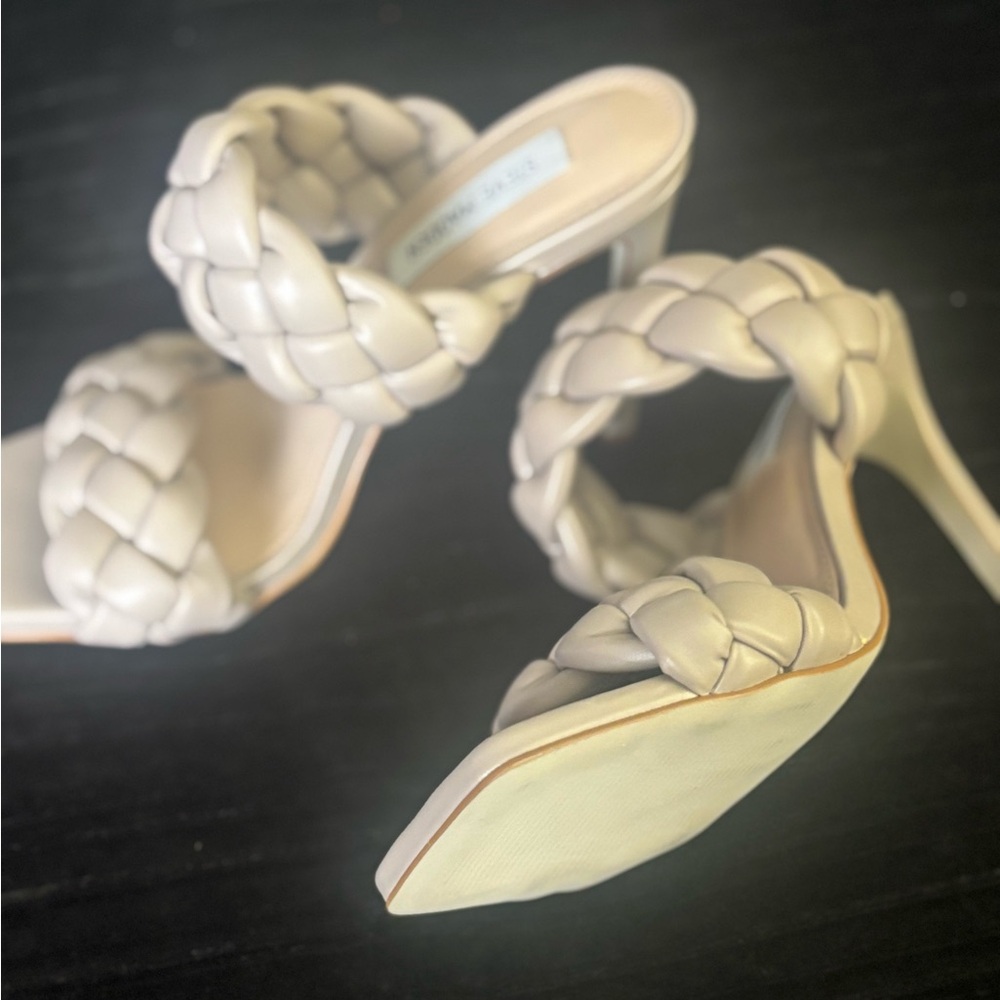 Steve Madden braided heels (Taupe) size 8